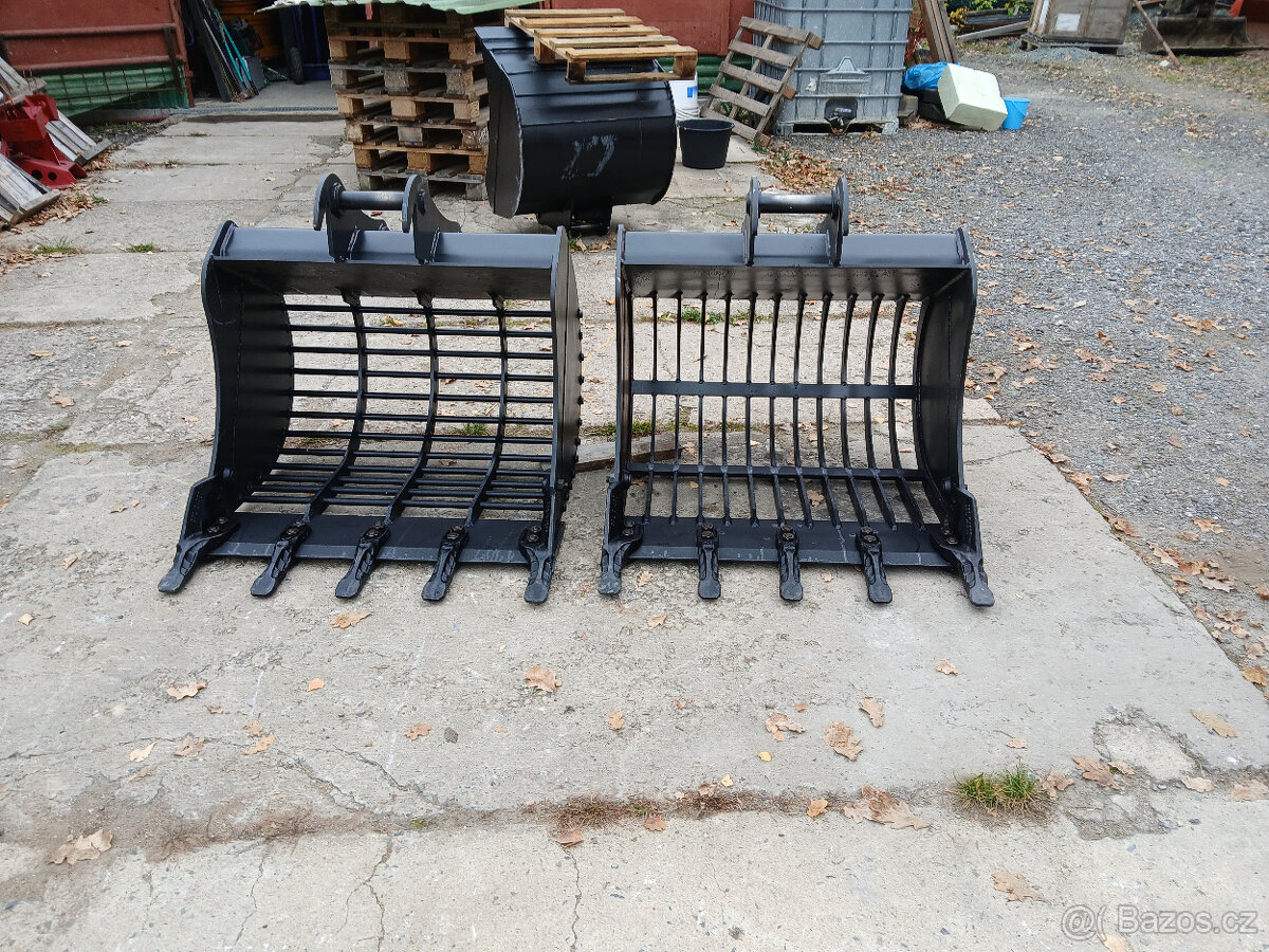 Roštová lopata- třídící lžíci 90cm nebo 150cm JCB 3cx/4cx