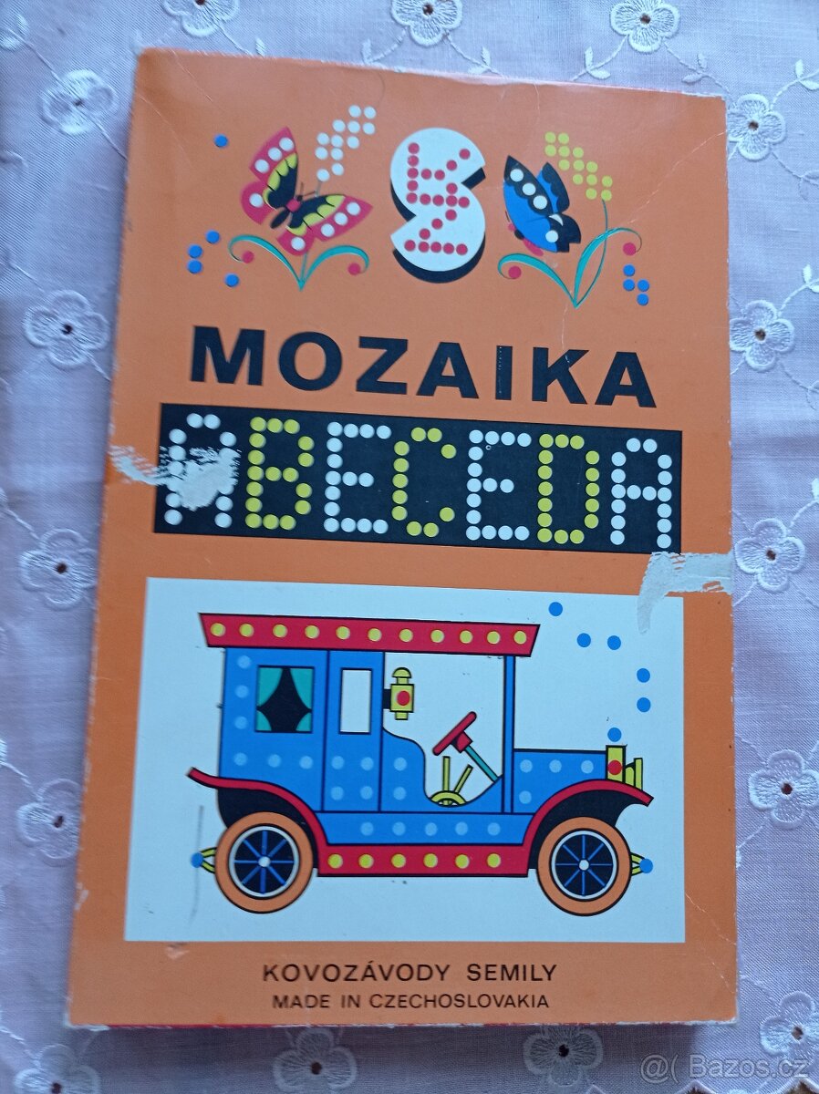 Retro hračka Mozaika Abeceda 1978