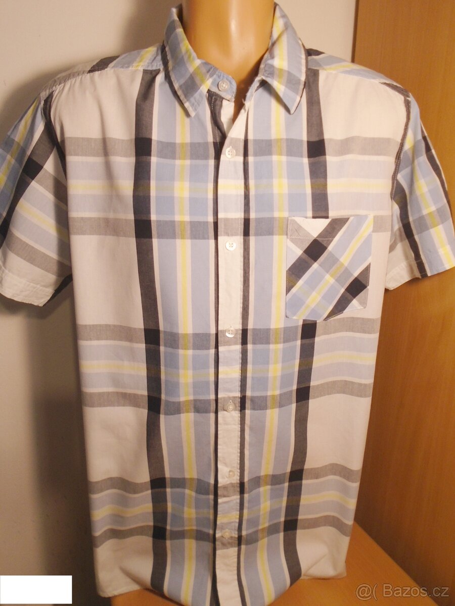 Pánská kostkovaná košile Identic Man/L-XL/2x64cm