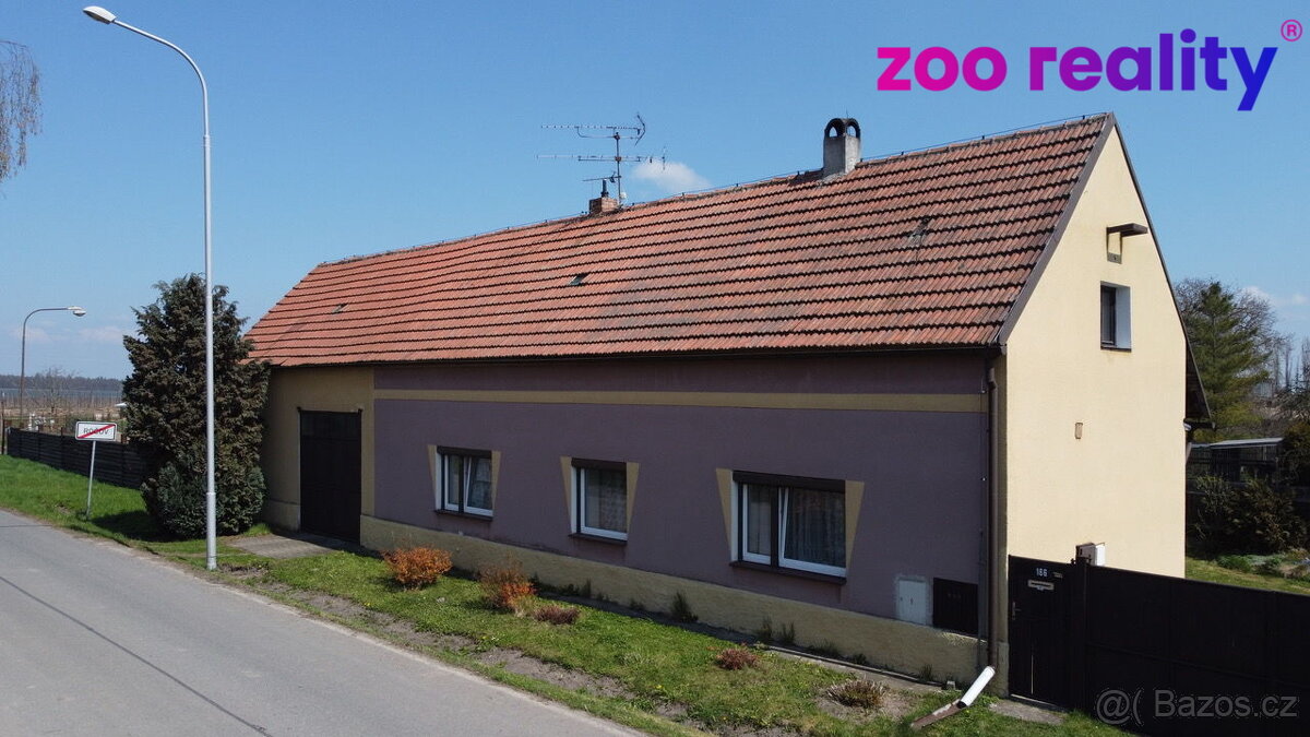 Pronájem domu 4+1, stodola, zahrada, Ročov u Loun