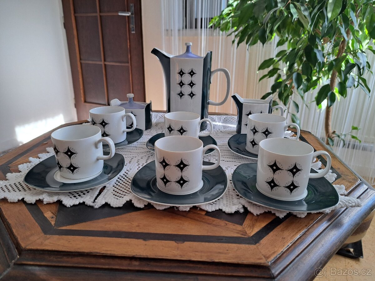 Pporcelánová mocca soupava Sidonia