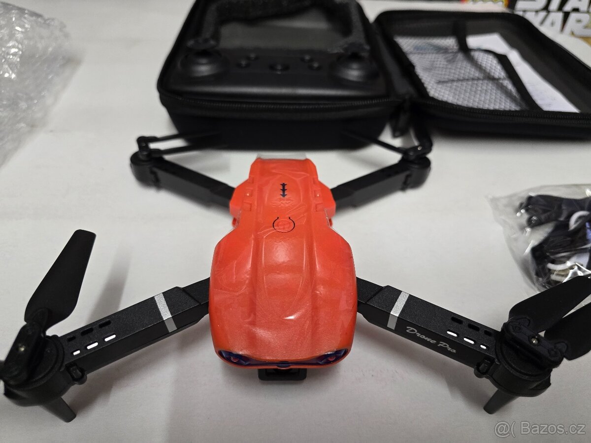 E99 Dron Professinal BEZ KAMERY + box s přísluš. Oranžový