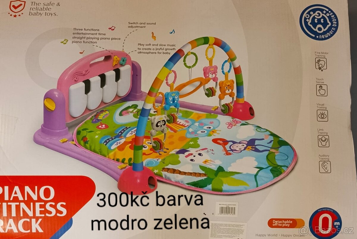 Hraci podložka modro zelena