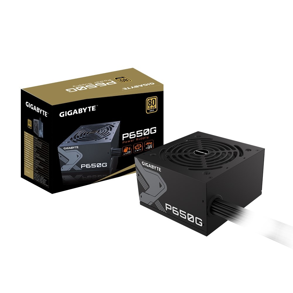 GIGABYTE zdroj P650G, 650W, 80Plus GOLD, 120 mm - nový záruk