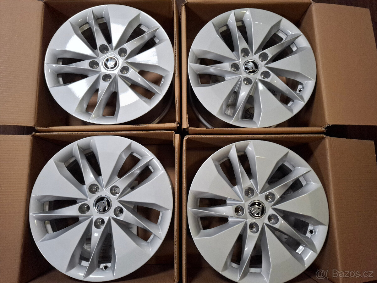 Nové orig. alu disky Škoda Octavia IV 5x112 7x16 ET46