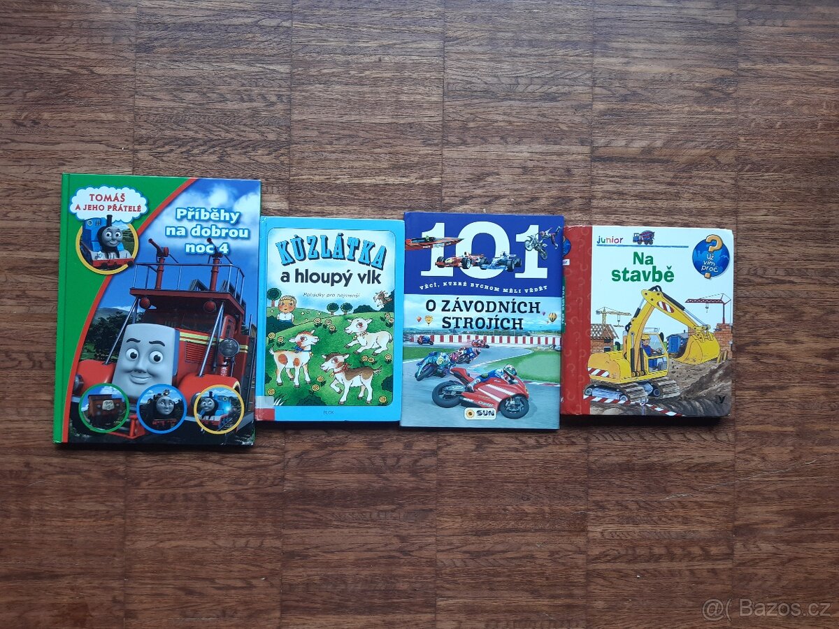 4x dětská knížka pro předškolní děti 2-7