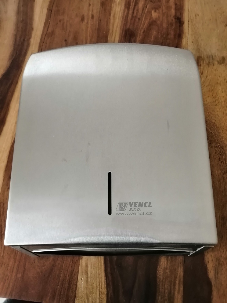 Nerezový zásobník na papírové ručníky zn. Vencl