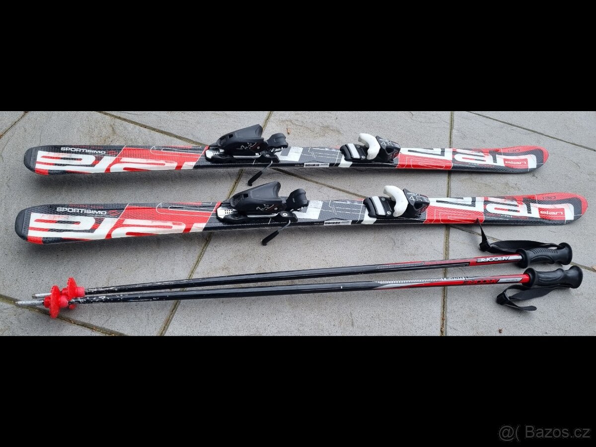 juniorský lyžařský set - lyže 130 + boty + hůlky