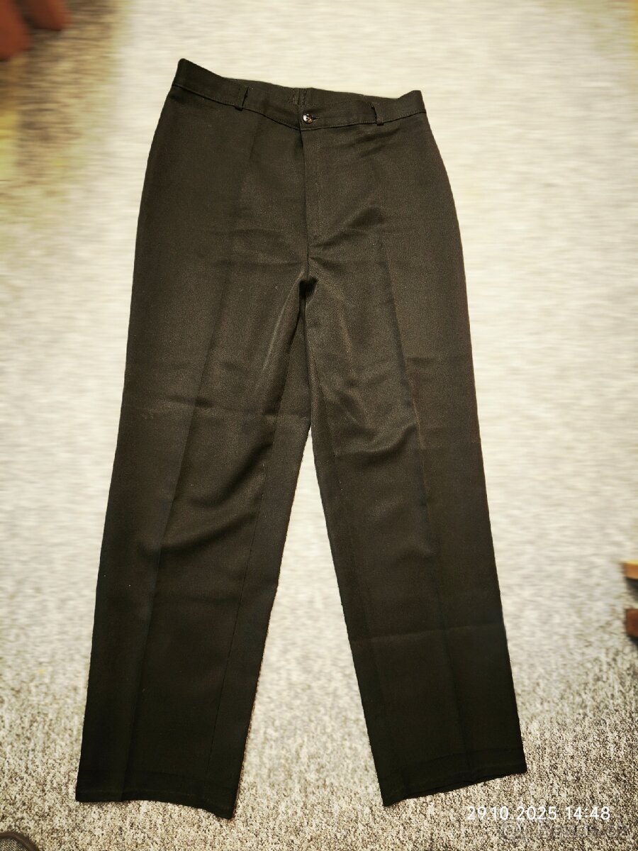 Společenské kalhoty černé