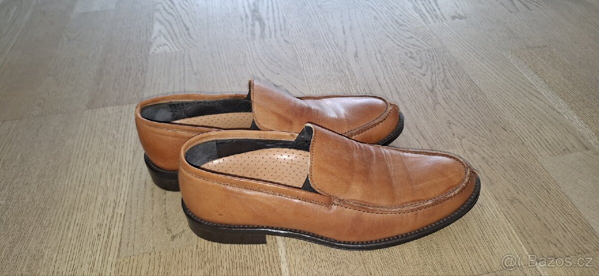 Italské, pánské, celokožené boty Medi, vel. 40