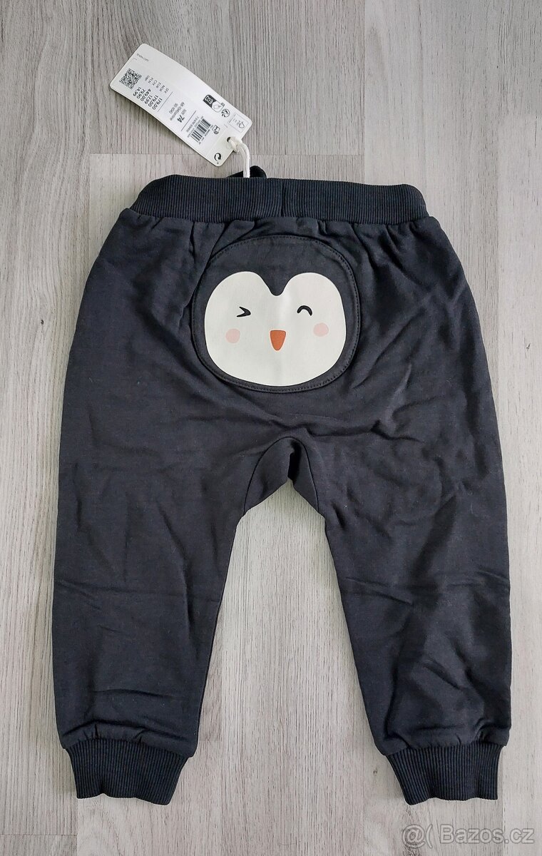 Nové tepláky Lindex vel. 74 - tučňák, ježek