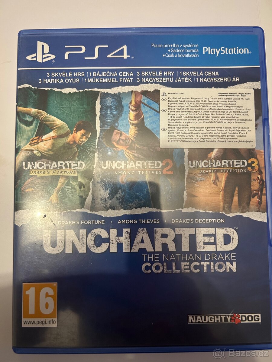 Uncharted 1 2 3 PS4