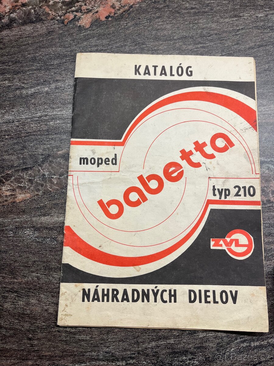 Katalog náhradních dílů babetta 210