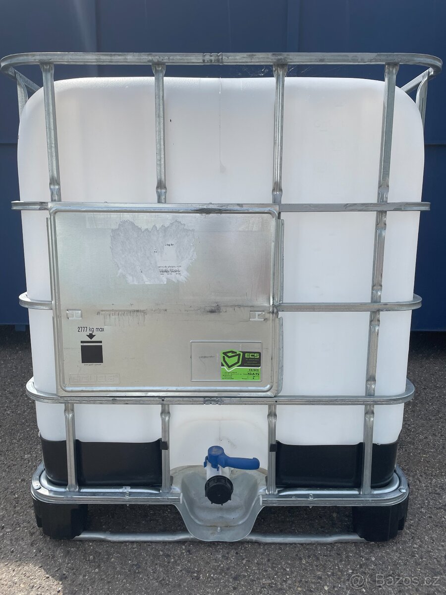 Prodám IBC kontejnery, čisté z potravinářství 1 000l