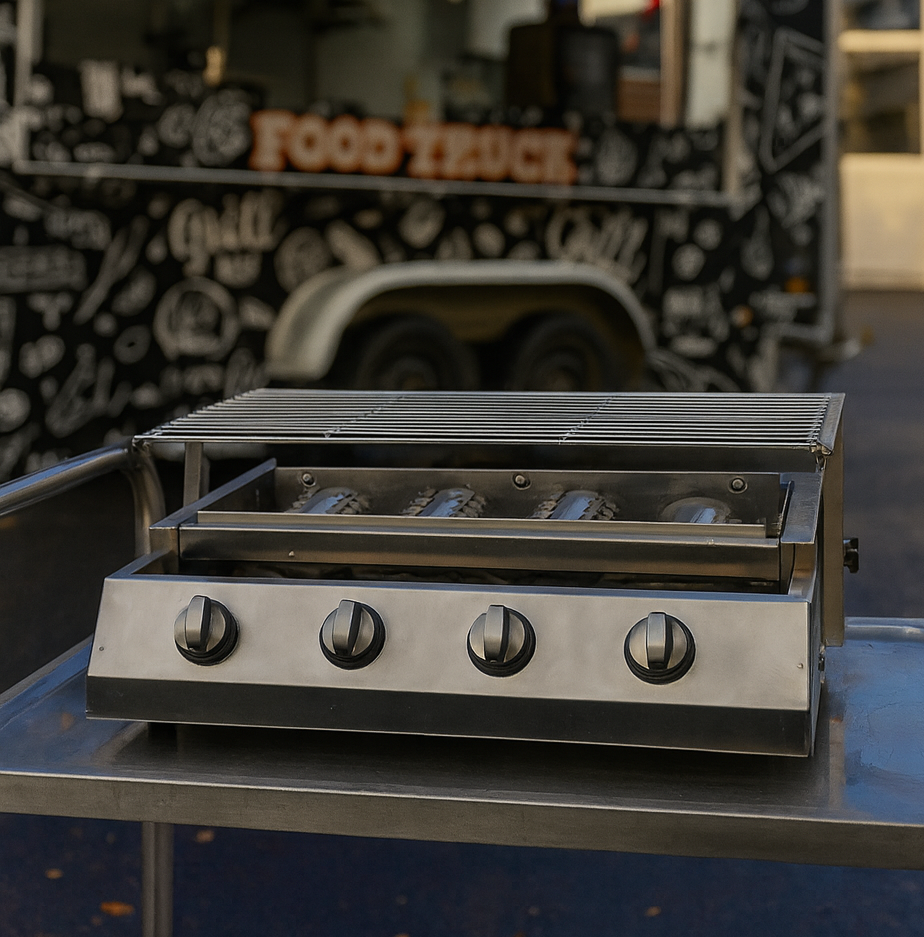 Plynový gril se čtyřmi hořáky gastro