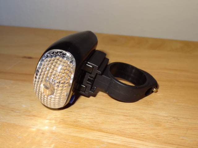 retro blikačka na kolo