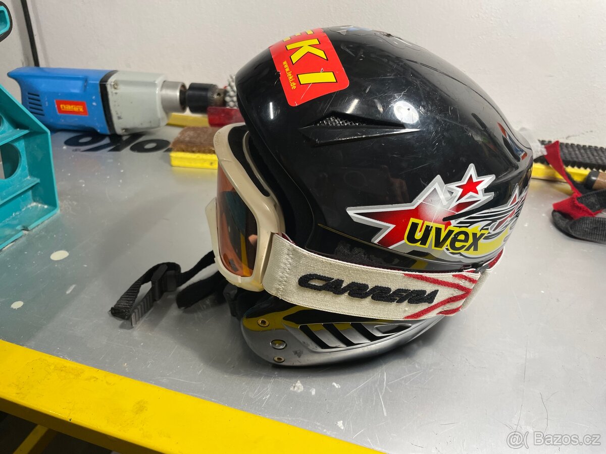 Detska lyzarska prilba s brylemi