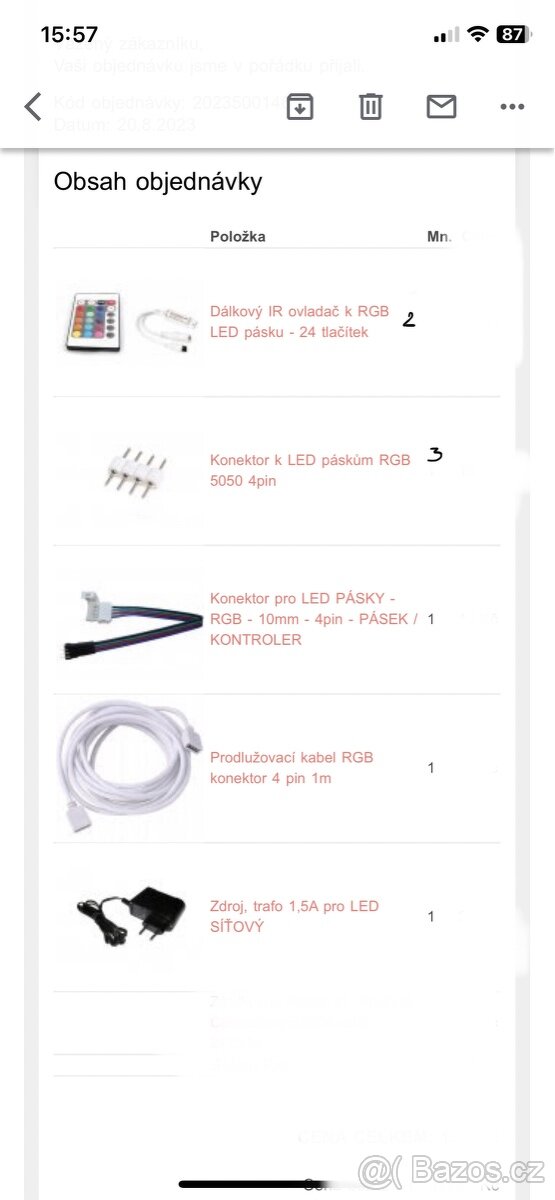 Příslušenství k LED pásům