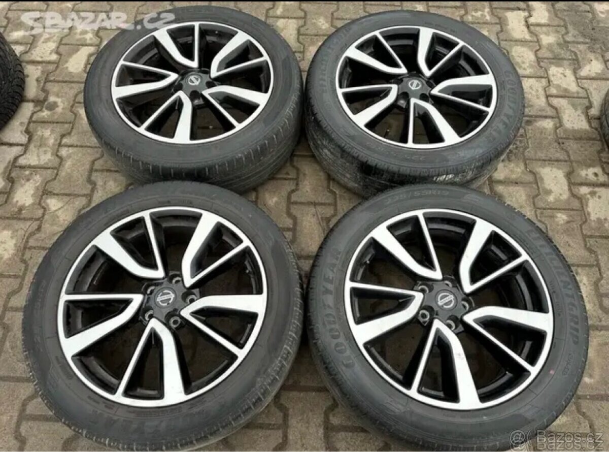 4x al kola 5x114.4 19 + pneu letní 225/55 R19