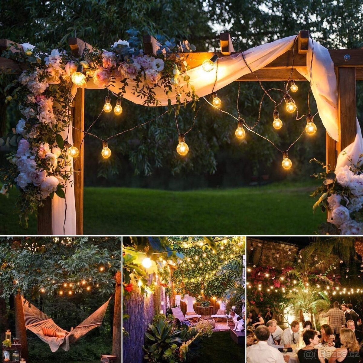 Led žárovkový řetěz 12 m
