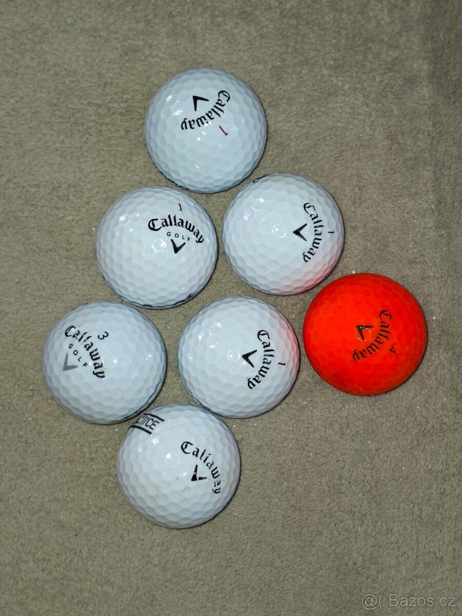 Golfové míčky GALLAWAY 7 ks á 20,- Kč - kvalita