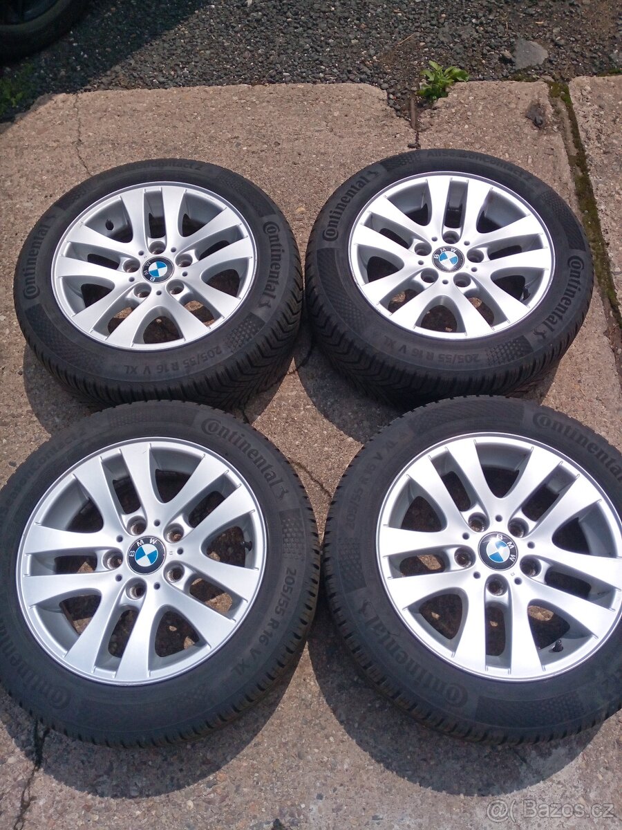 Alu kola BMW 5x120, IS 34 vč. pneu 205/55 R 16