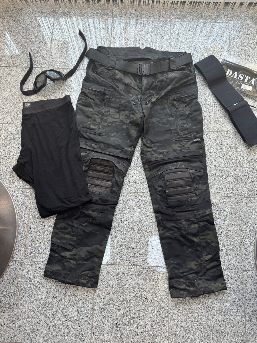 Nové taktické kalhoty XXL + pásek Cobra + nové spodky Arcter