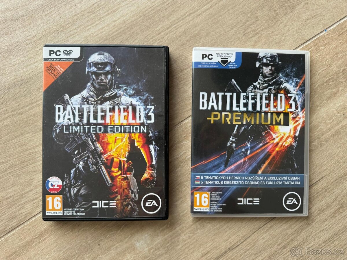 Battlefield 3 Limited Edition + box Battlefield 3 Premium