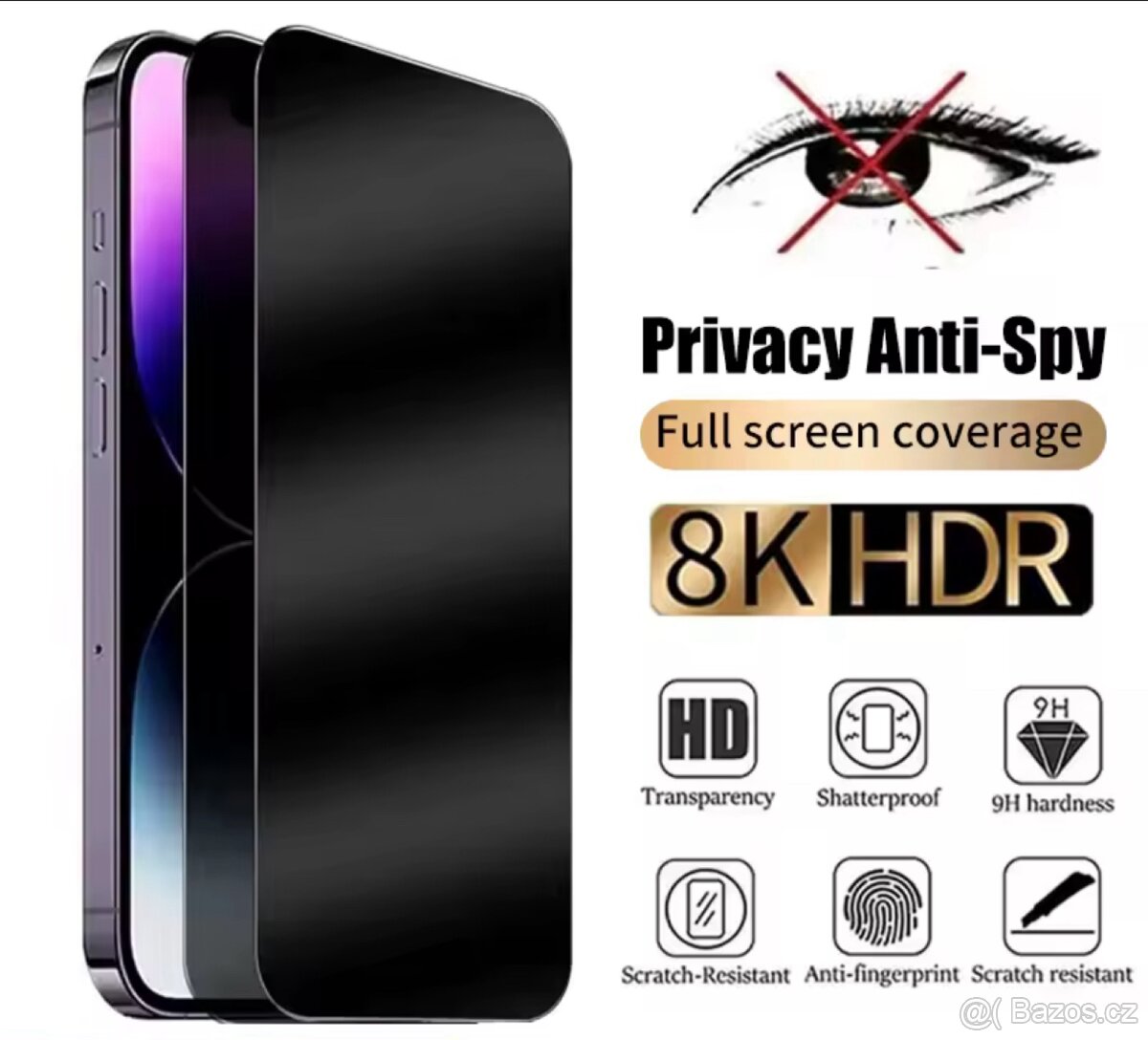 Matné ochrané sklo na všechny iPhone