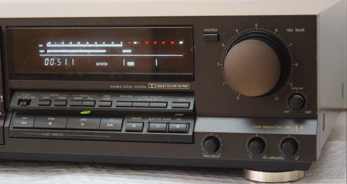 Tape deck TECHNICS RS-B765, 3 hlavy, CLASS AA, Quartz DD