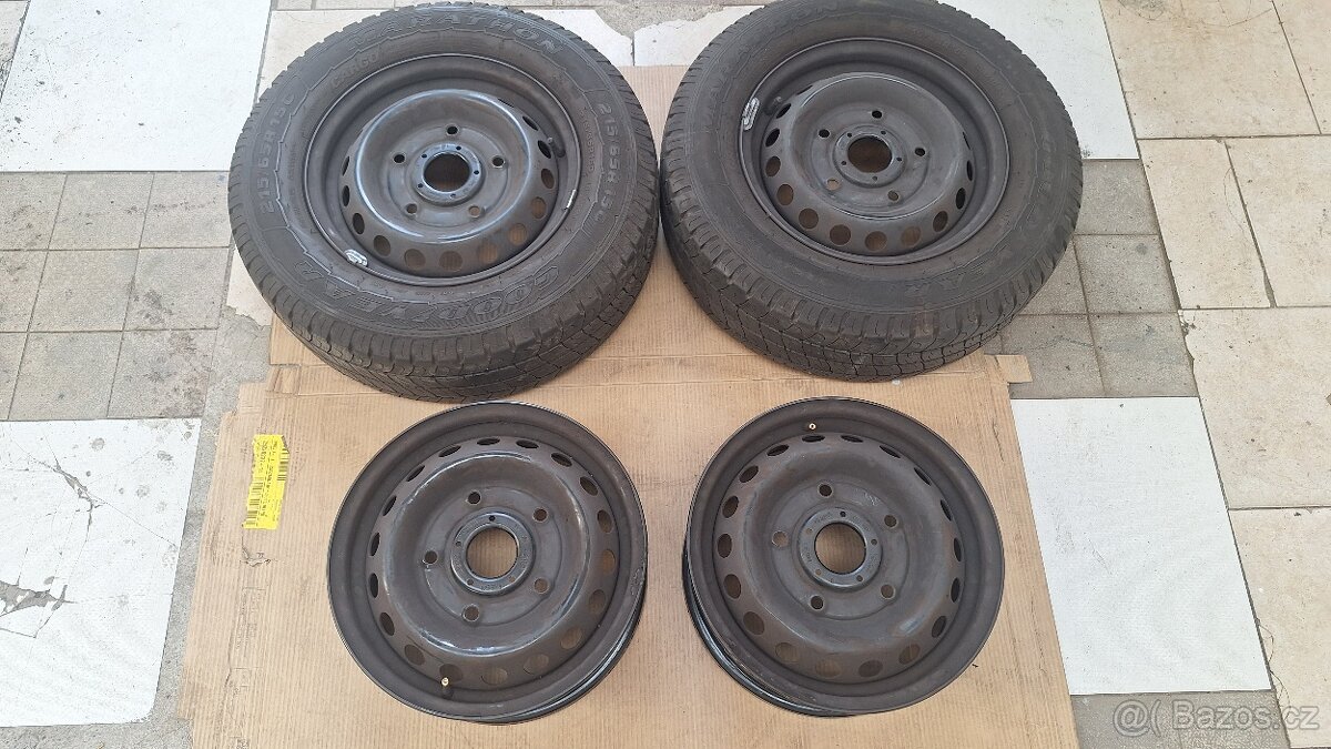 Sada disků Ford 15" 5x160 6,5J ET60 215/65 R15C 7+mmTransit