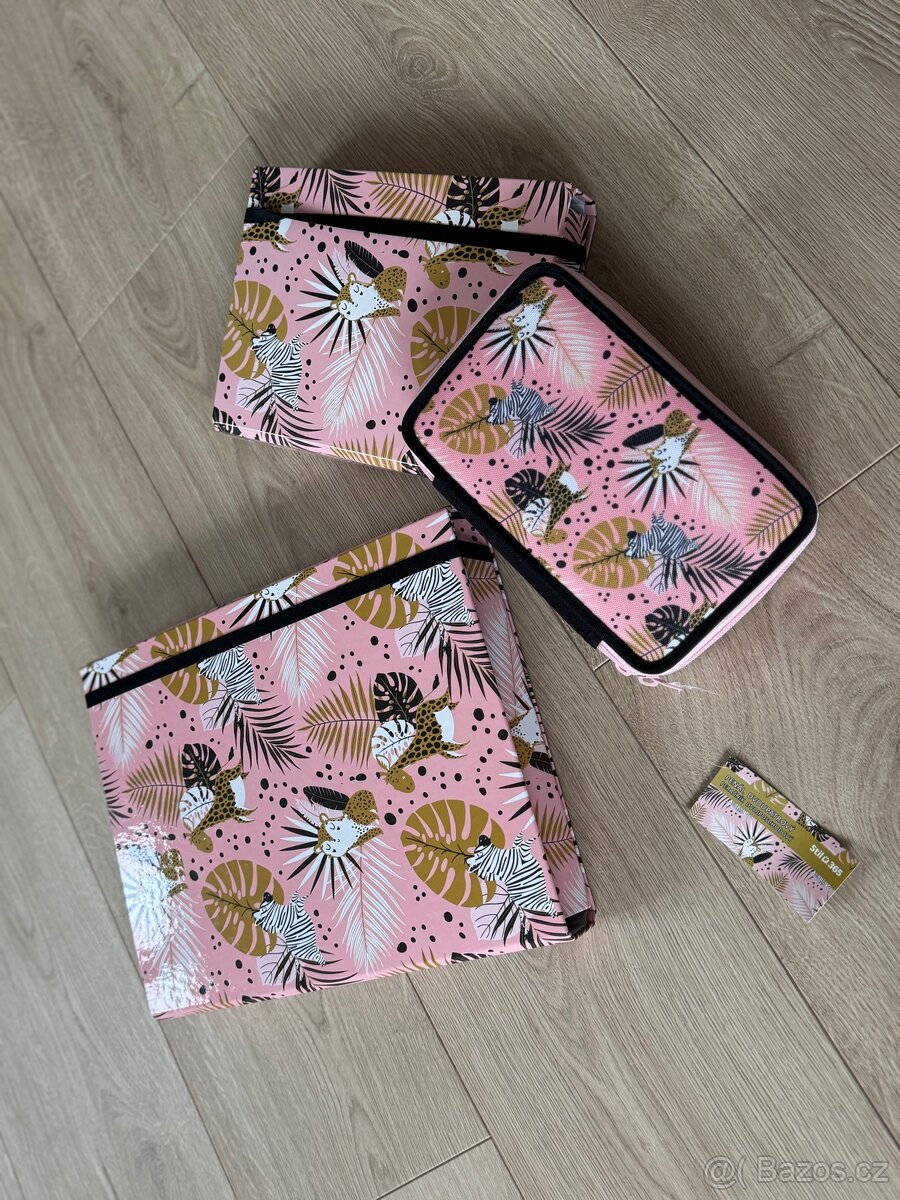 Školní set pro holky, holčičí, desky A4, A5, penál