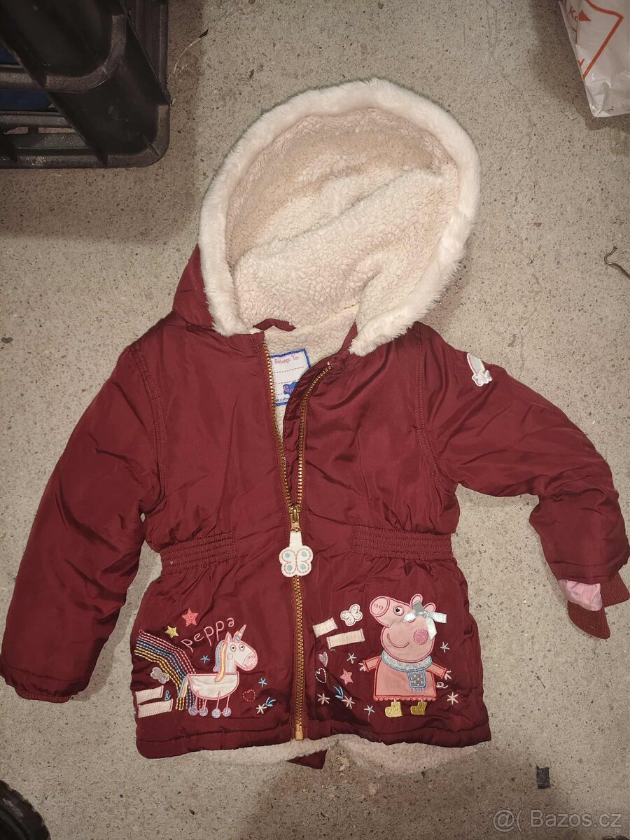 Mix oblečení, boty, bundy, šaty, kostýmy, vanička, dudlík,