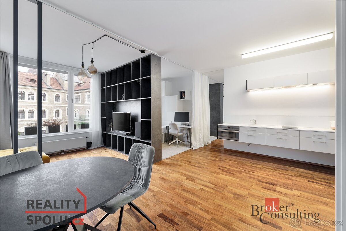 Pronájem, byty/2+kk, 42.8 m2, Švédská 1010/15, Smíchov, 1500