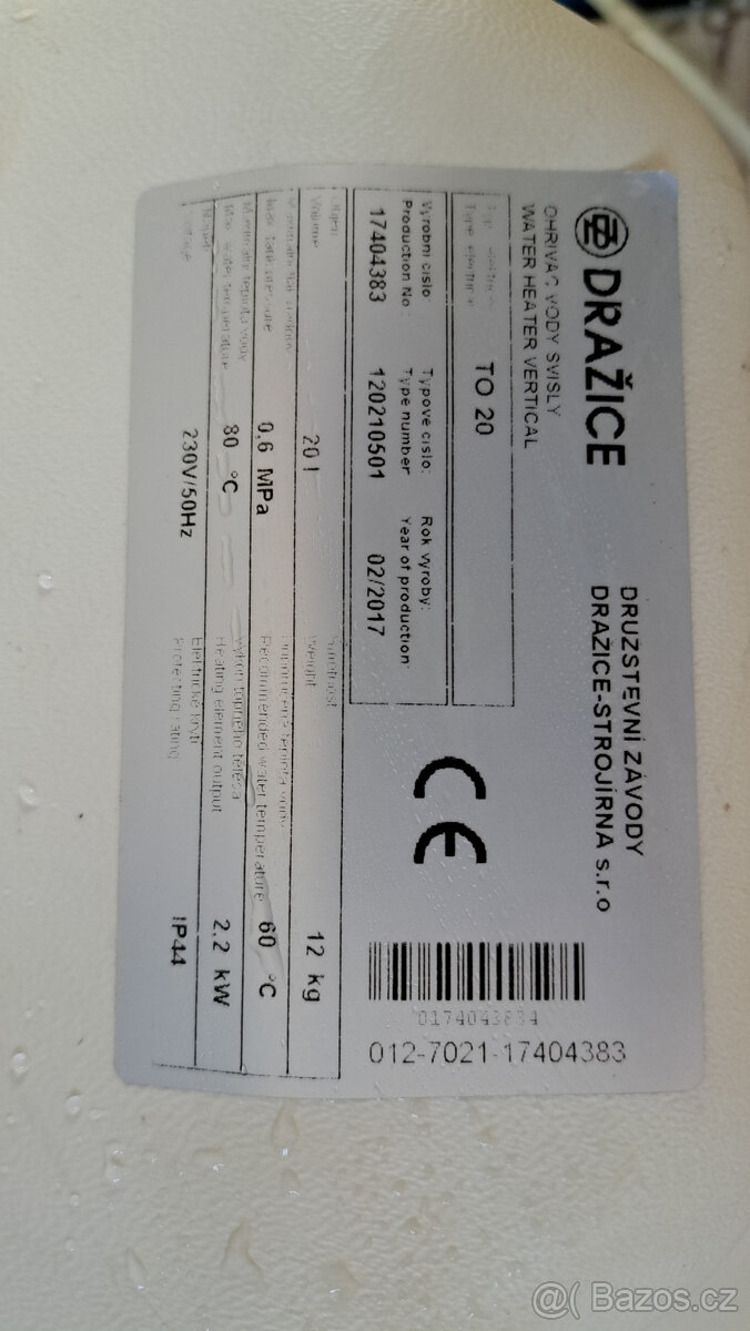 Bojler Dražice TO20