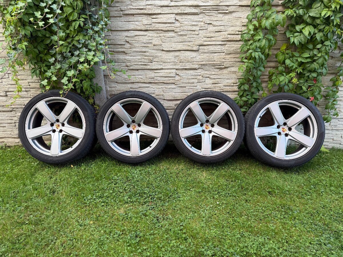 Porsche Macan 21" alu kola originál + zimní pneu Hankook