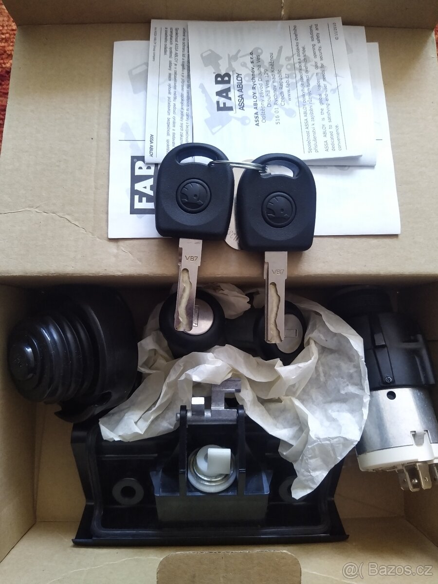 Nová sada zámků Škoda Felicia 6U0800375D + immo