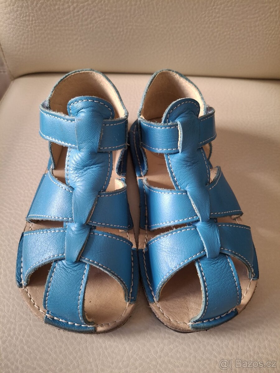 Kožené sandálky barefoot vel. 17 cm