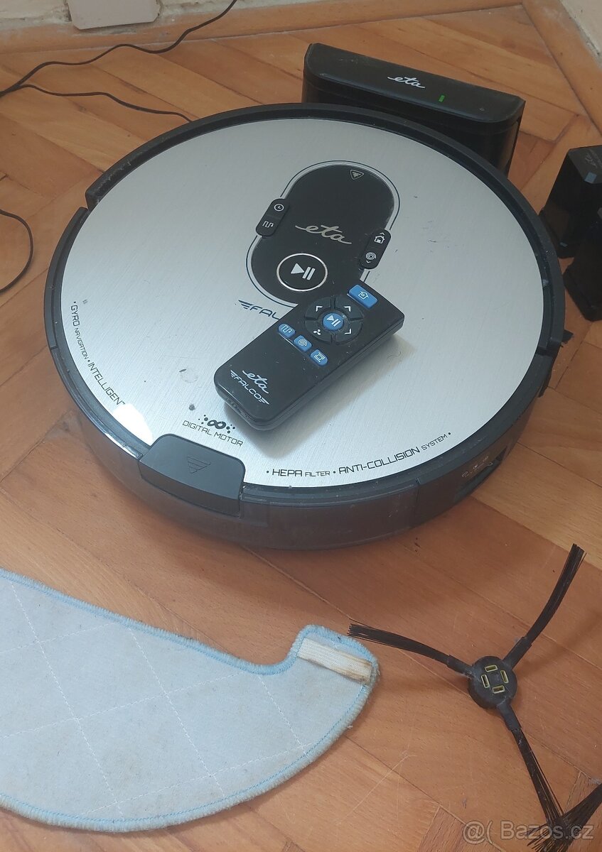 Robotický vysavač Eta Falco smart Stříbrny