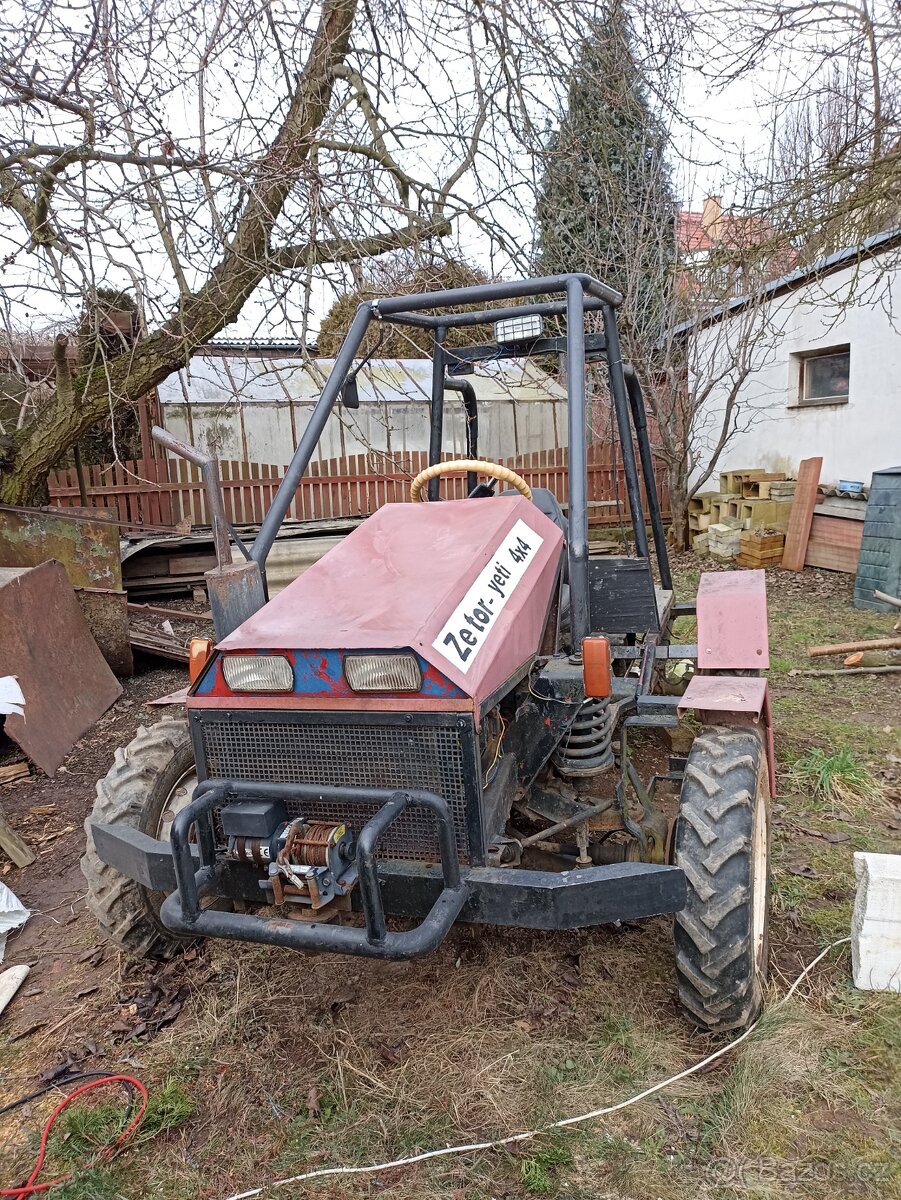 Malotraktor domácí výroby 4x4