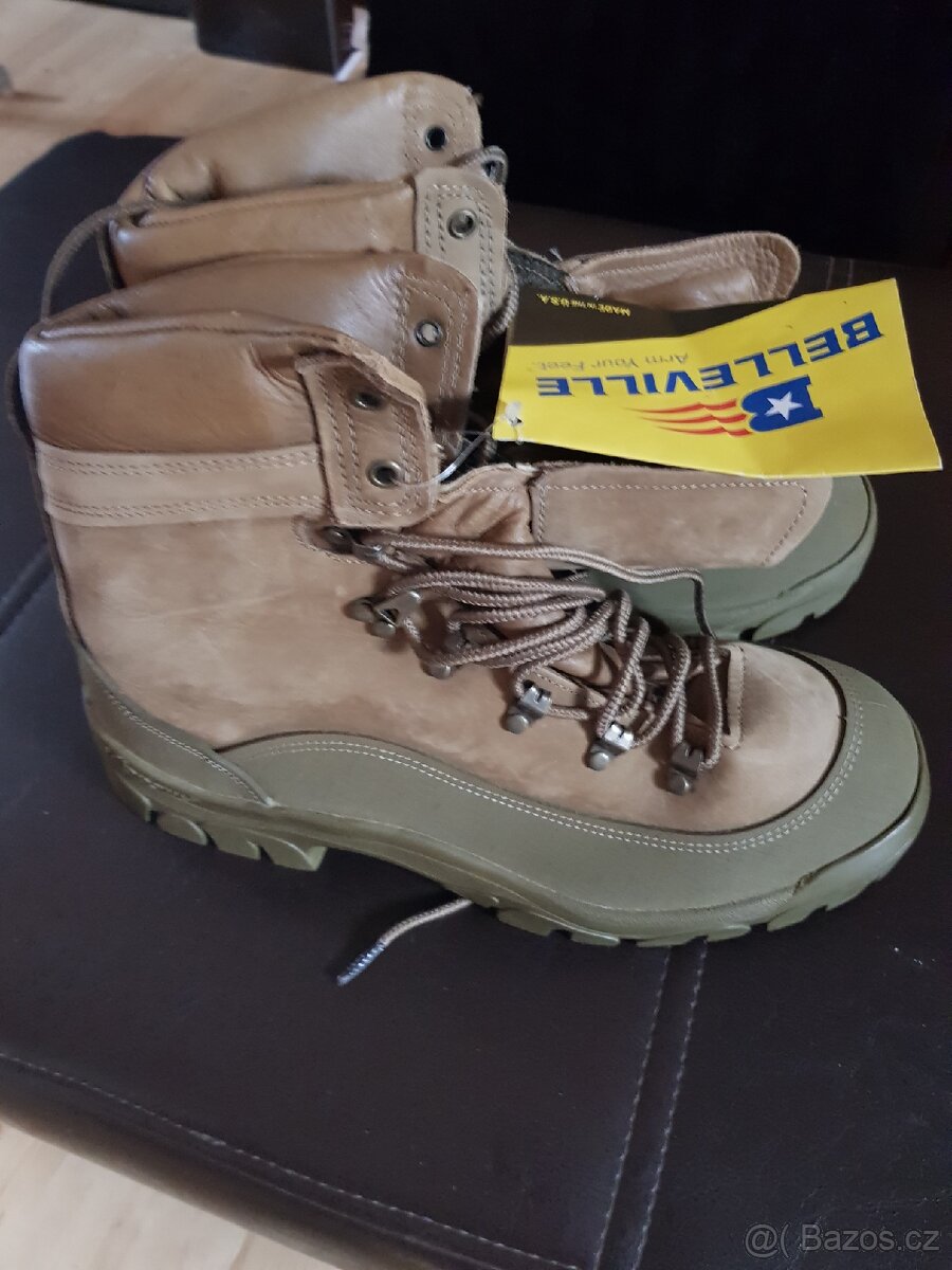 Kožené Ameticke armadni boty Belleville Goretex