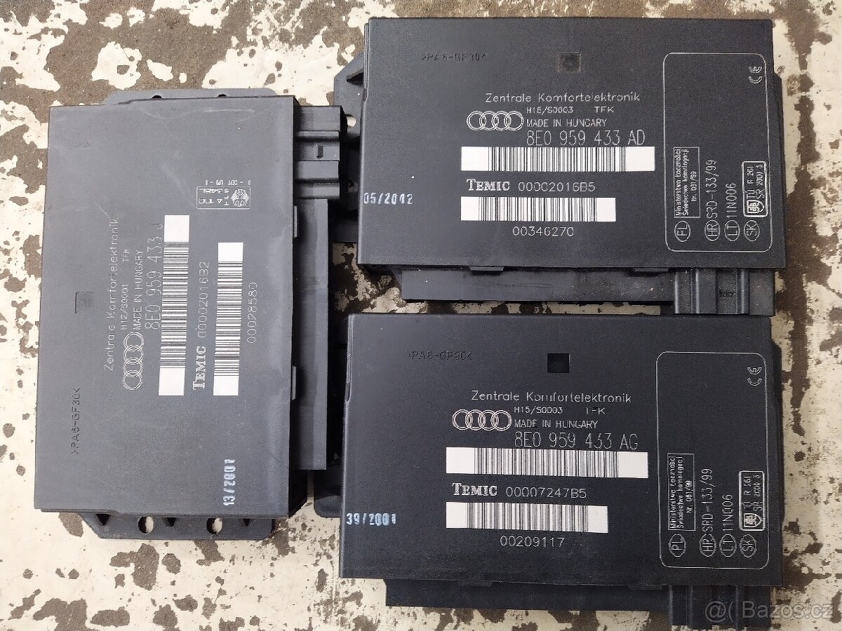 Komfortní jednotka Audi A4 B6 + modul světel