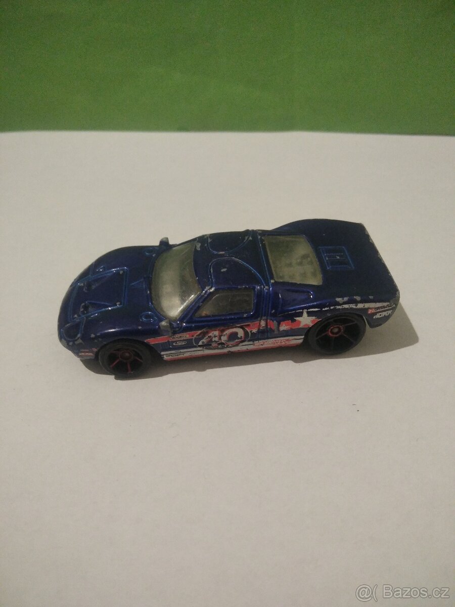 Modrý-angličák- Hot Wheels-Ford GT-40 Race car ( 1999) auto