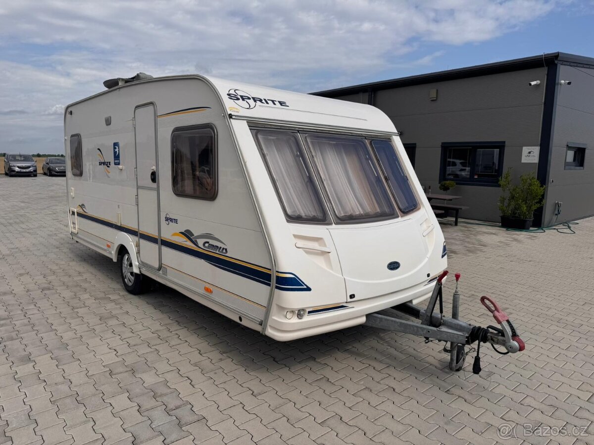Sprite Cirrus 500, 4 osoby,el.pojezd,bojler,velká nádrž,stan