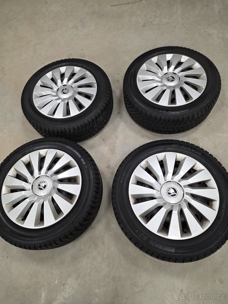 Zimni kola pneu 205/55 r16 zanovni sada octavia 3