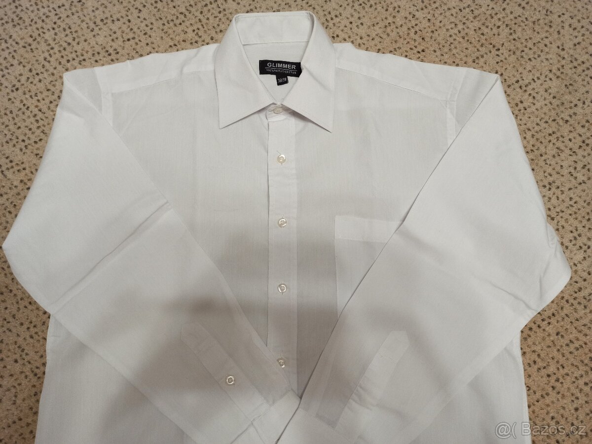 Bílá pánská košile vel.38/39