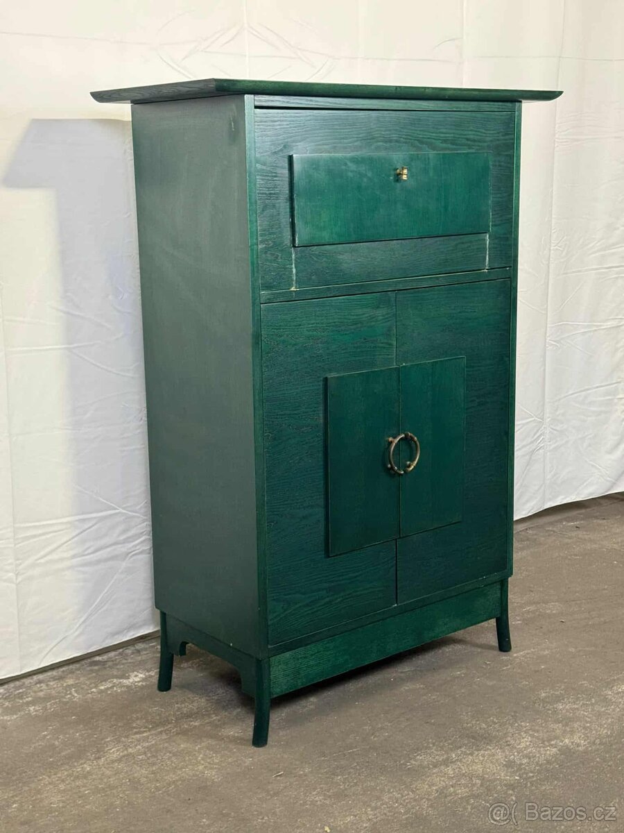 Designová zelená komoda (133005)