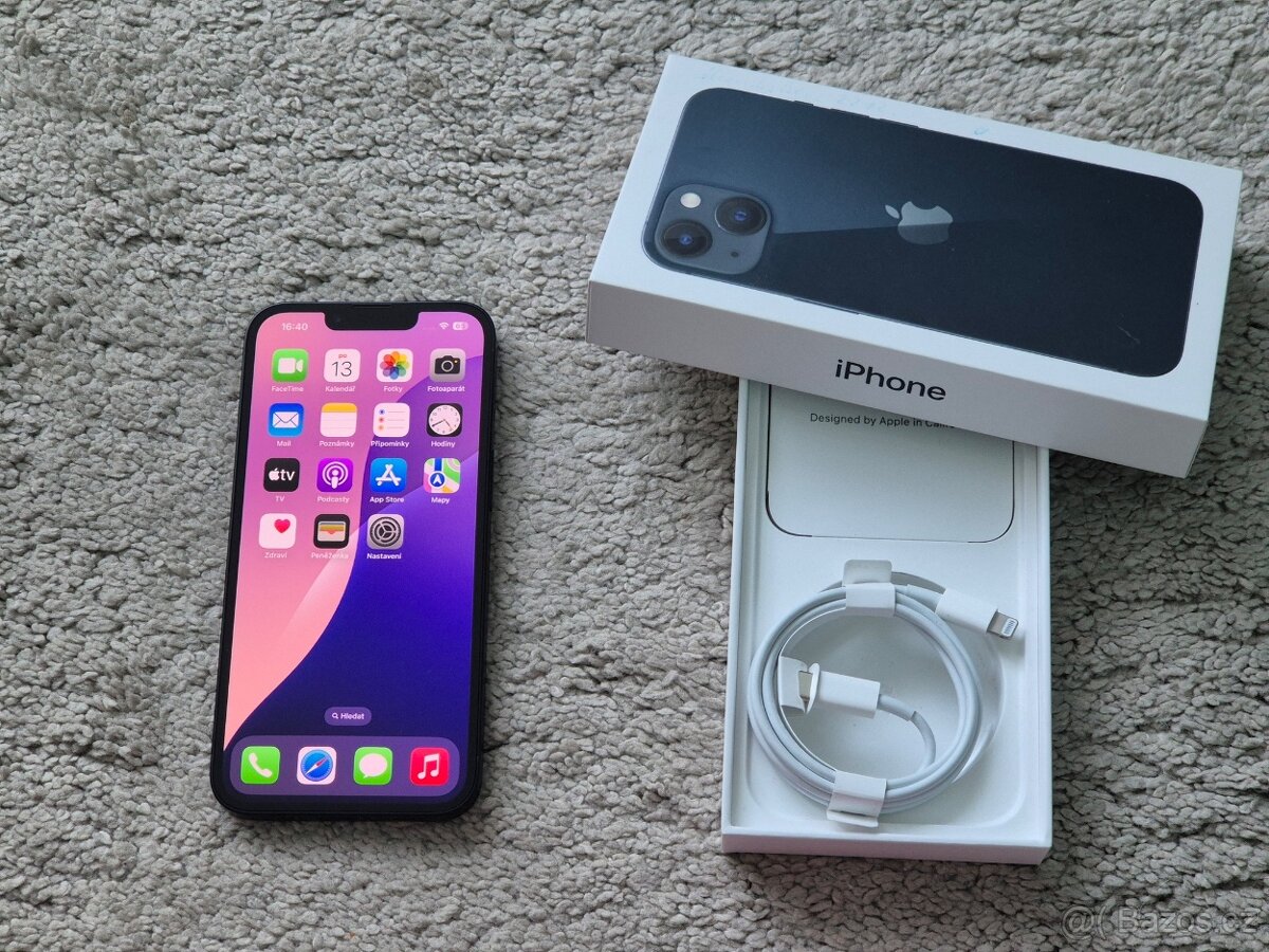 iPhone 13 128gb baterie 100%