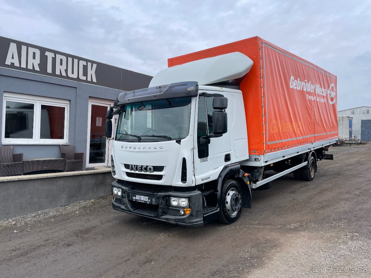 Iveco EUROCARGO 120E25 PLACHTA ČELO