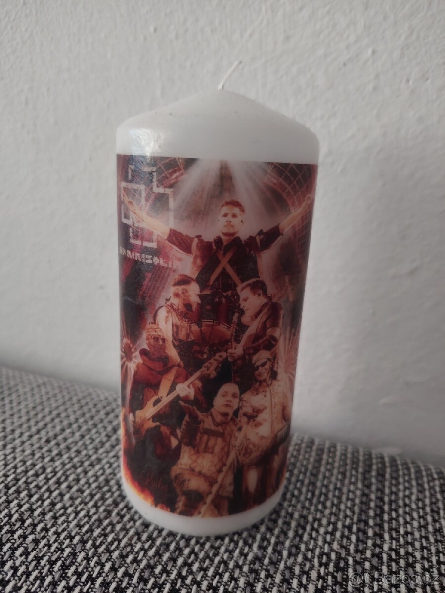 Svíčka Rammstein 15 cm